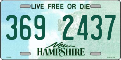 NH license plate 3692437