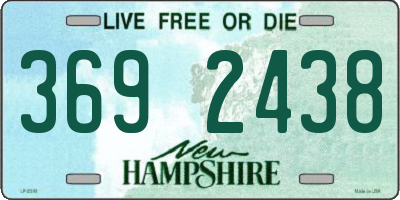 NH license plate 3692438