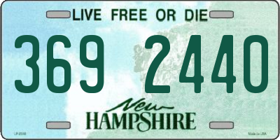 NH license plate 3692440