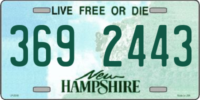 NH license plate 3692443