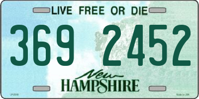NH license plate 3692452