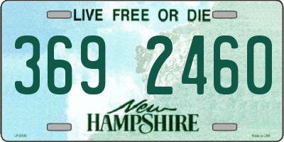 NH license plate 3692460