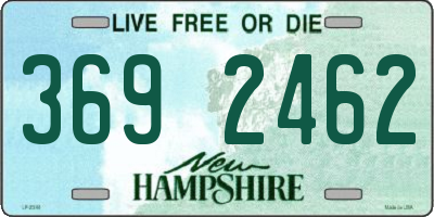 NH license plate 3692462
