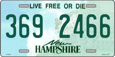 NH license plate 3692466