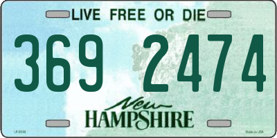 NH license plate 3692474