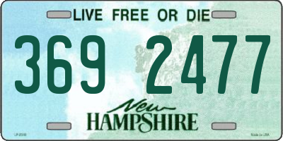 NH license plate 3692477