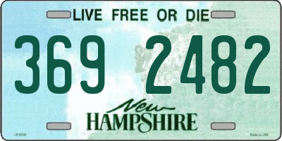 NH license plate 3692482
