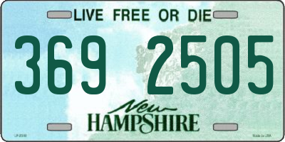NH license plate 3692505