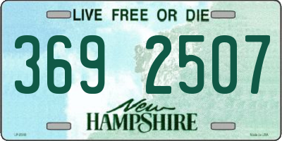 NH license plate 3692507