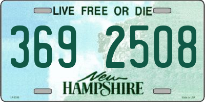 NH license plate 3692508