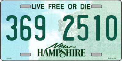 NH license plate 3692510