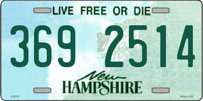 NH license plate 3692514