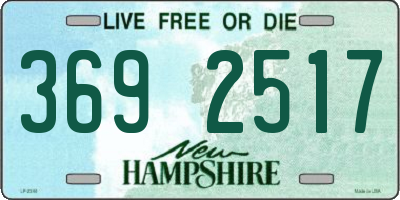 NH license plate 3692517