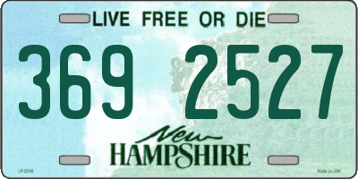 NH license plate 3692527