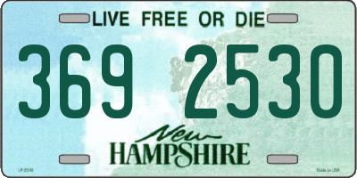 NH license plate 3692530