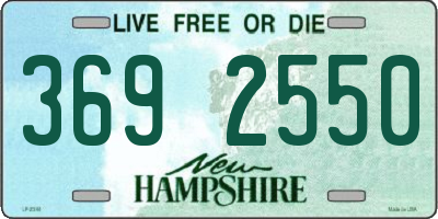 NH license plate 3692550