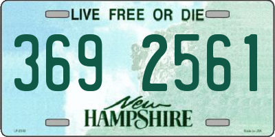 NH license plate 3692561