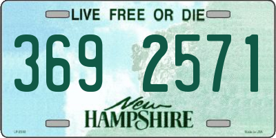 NH license plate 3692571