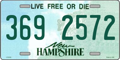 NH license plate 3692572