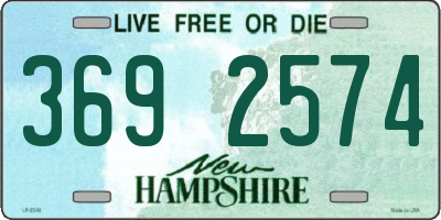 NH license plate 3692574