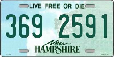 NH license plate 3692591
