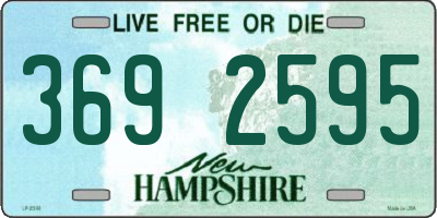 NH license plate 3692595