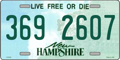 NH license plate 3692607