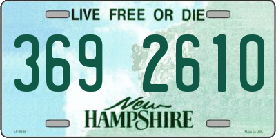 NH license plate 3692610