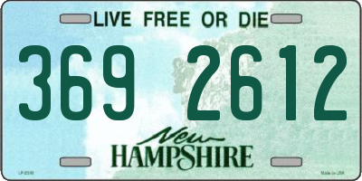 NH license plate 3692612
