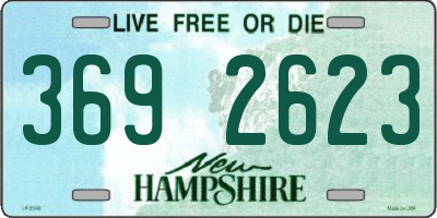 NH license plate 3692623