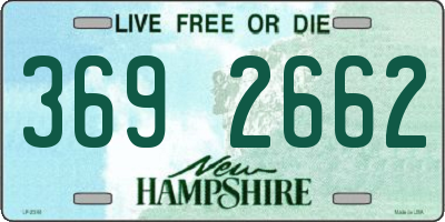 NH license plate 3692662