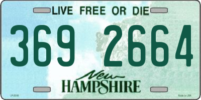 NH license plate 3692664