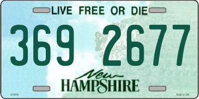 NH license plate 3692677