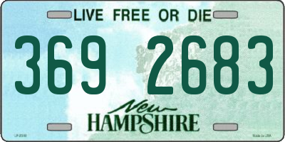 NH license plate 3692683