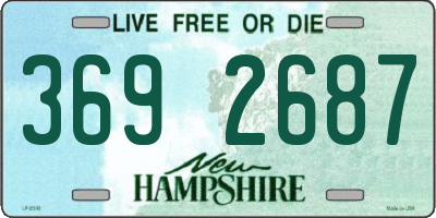 NH license plate 3692687