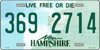 NH license plate 3692714