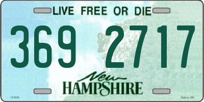 NH license plate 3692717