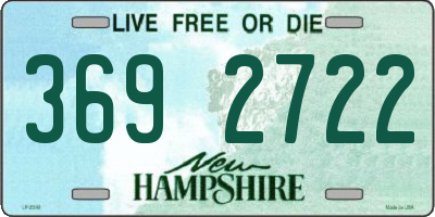 NH license plate 3692722