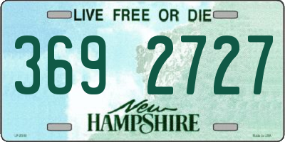 NH license plate 3692727