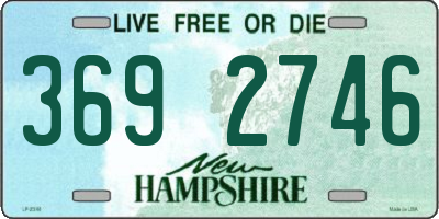 NH license plate 3692746