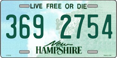 NH license plate 3692754