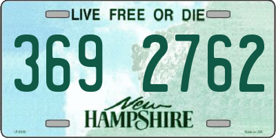 NH license plate 3692762