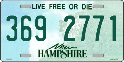 NH license plate 3692771