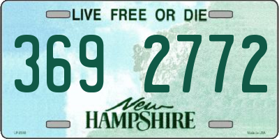 NH license plate 3692772