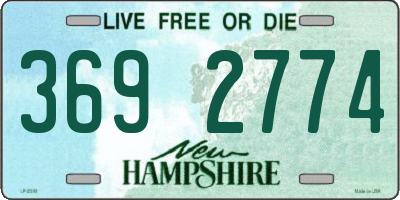 NH license plate 3692774