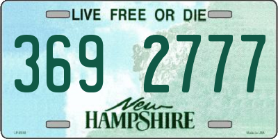NH license plate 3692777