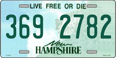 NH license plate 3692782