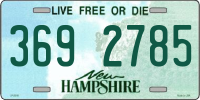 NH license plate 3692785