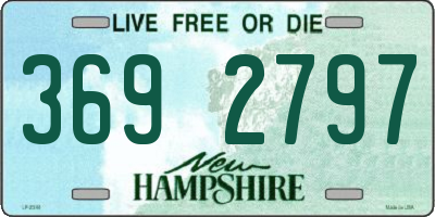 NH license plate 3692797