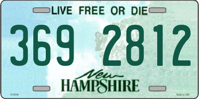 NH license plate 3692812
